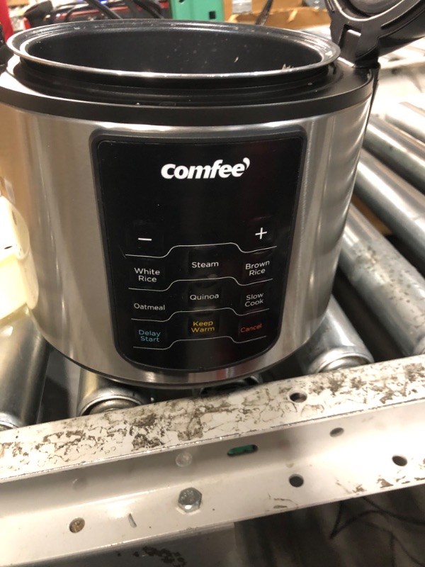 Photo 4 of ***prev used dirty***COMFEE' Rice Cooker, 6-in-1 Stainless Steel Multi Cooker, Slow Cooker, Steamer, Saute, and Warmer, 2 QT, 8 Cups 