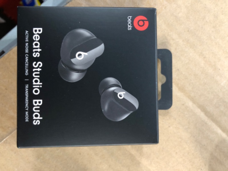 Photo 3 of Beats Studio Buds - True Wireless Noise Cancelling Earbuds - Black with AppleCare+ (2 Years) Black Studio Buds w/ AppleCare+