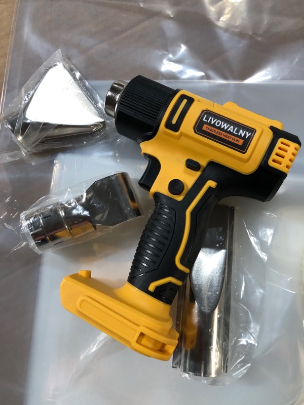 Photo 1 of **BATTERY NOT INCLUDED**Cordless Heat Gun for Dewalt 20v Battery, LIVOWALNY 350W Fast Heating Soldering Hot Air Gun 