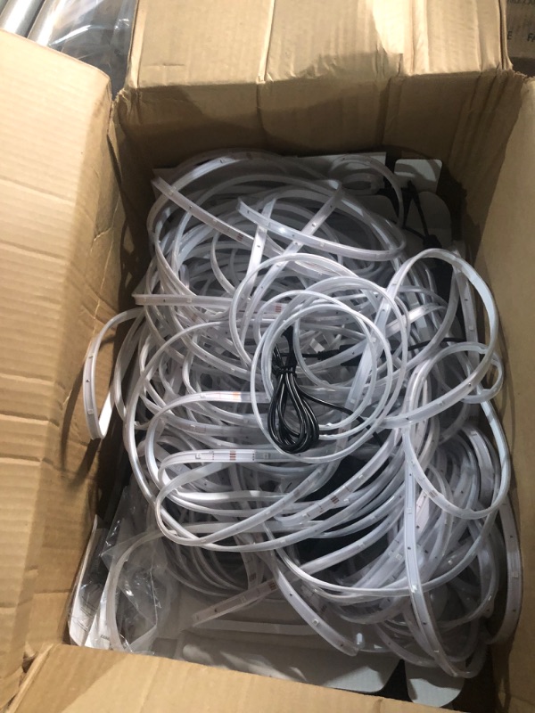 Photo 1 of 200ft Outdoor LED Strip Lights Waterproof 1 Roll,IP68 Outside Led Light Strips Waterproof with App and Remote,Music Sync RGB Exterior Led Rope Lights with Self Adhesive Back for Deck,Balcony,Pool