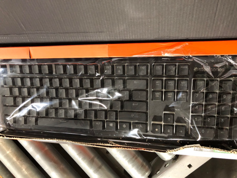 Photo 2 of * used * j and 0 dont work *
SteelSeries Apex 3 RGB Gaming Keyboard – 10-Zone RGB Illumination – IP32 Water Resistant –