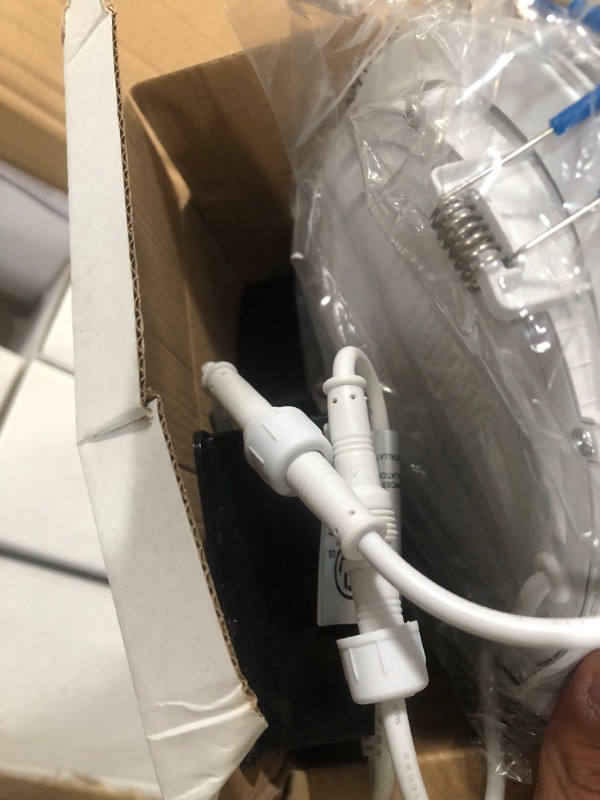 Photo 1 of Sunco Lighting 12 Pack 6 Inch Ultra Thin LED Recessed Ceiling Lights Slim, 5000K Daylight, Dimmable 14W=100W, 850 LM, Baffle Trim Damp Rated, Canless Wafer Thin with Junction Box - Energy Star 5000K Daylight 6 inch