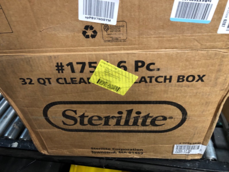 Photo 5 of **DAMAGE**
Sterilite 32 Qt Latching Storage Box