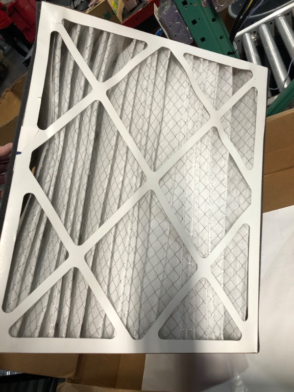 Photo 2 of **MINOR DAMAGE**
Filtrete 20x25x5 Furnace Air Filter MPR 1550 DP MERV 12, Healthy Living Ultra Allergen Deep Pleat, 1-Pack, Fits Lennox & Honeywell Devices (exact dimensions 19.56 x 24.19 x 4.69) 1 Count (Pack of 1) 20x25x5