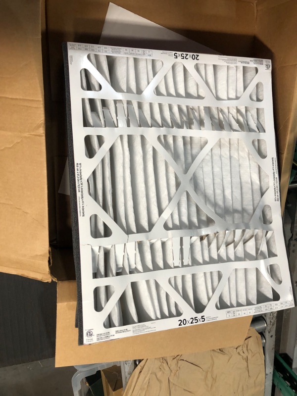 Photo 4 of **MINOR DAMAGE**
Filtrete 20x25x5 Furnace Air Filter MPR 1550 DP MERV 12, Healthy Living Ultra Allergen Deep Pleat, 1-Pack, Fits Lennox & Honeywell Devices (exact dimensions 19.56 x 24.19 x 4.69) 1 Count (Pack of 1) 20x25x5