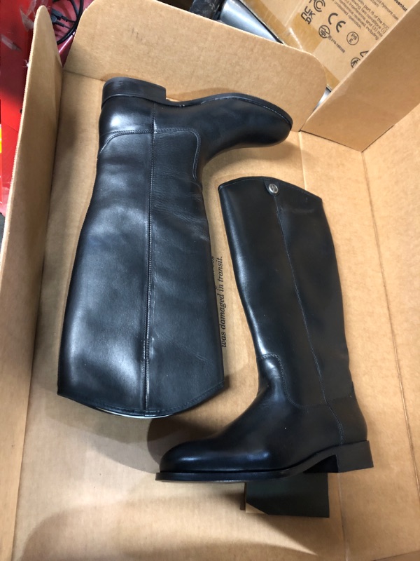 Photo 4 of Frye Melissa Button 2 Equestrian-Inspired Tall Boots for Women Made from Hard-Wearing Vintage Leather with Antique Metal Hardware and Leather Outsole – 15 ½” Shaft Height