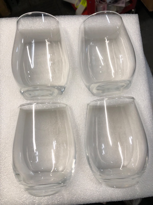 Photo 1 of *CLEAR* Modwnfy Team Gifts for Employees, Employee Appreciation Gifts Bulk, Employee Christmas Gifts, Cool Gifts for Employees from Boss in Bulk, 17 Oz Stemless Wine Glass Set of 4