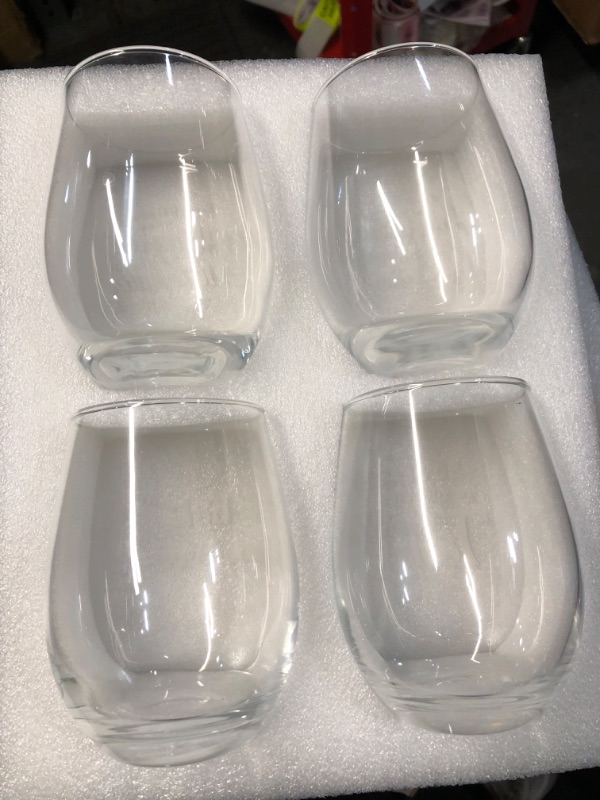 Photo 2 of *CLEAR* Modwnfy Team Gifts for Employees, Employee Appreciation Gifts Bulk, Employee Christmas Gifts, Cool Gifts for Employees from Boss in Bulk, 17 Oz Stemless Wine Glass Set of 4