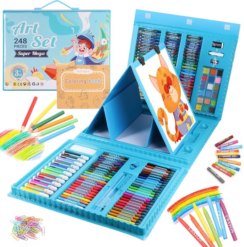 Photo 1 of Art Supplies 248 Pieces, Girls Boys Teen Artist Drawing Art Kit, Arts and Crafts