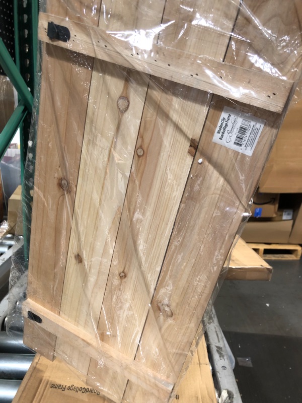 Photo 1 of Stonebriar Rustic Wood Collage Picture Frame with Clips and Metal Detail Brown 26" x 11"