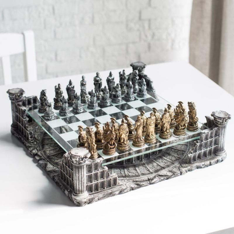 Photo 1 of 
6.25" Roman Gladiators 3D Chess Set, Bronze & Silver Color, 2 Players
Brand: CHH