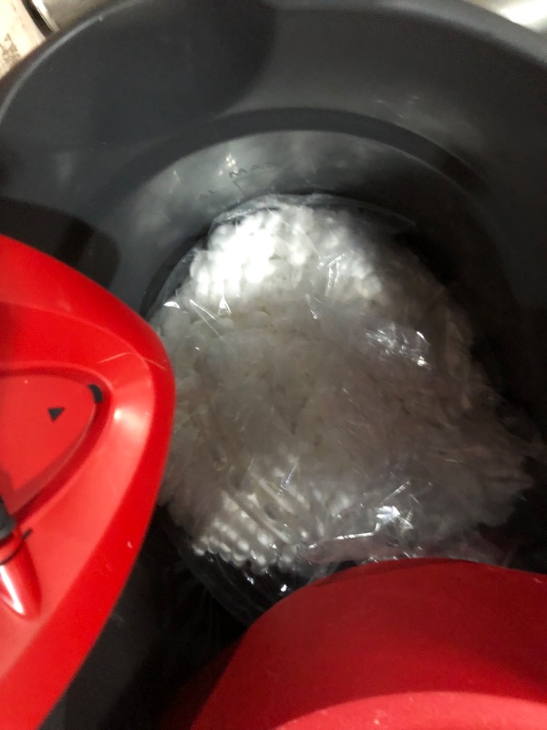 Photo 5 of **DAMAGE**
O-Cedar EasyWring Microfiber Spin Mop, Bucket Floor Cleaning System, Red, Gray Spin Mop & Bucket