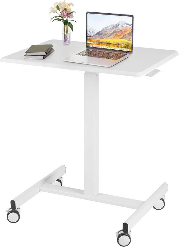 Photo 1 of Mobile Standing Desk,Small Rolling Standing Desk, Portable Laptop Height Adjustable Table