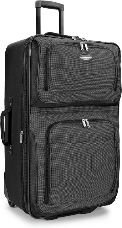 Photo 1 of Travel Select Amsterdam Expandable Rolling Upright Luggage, Gray, Checked-Large 29-Inch