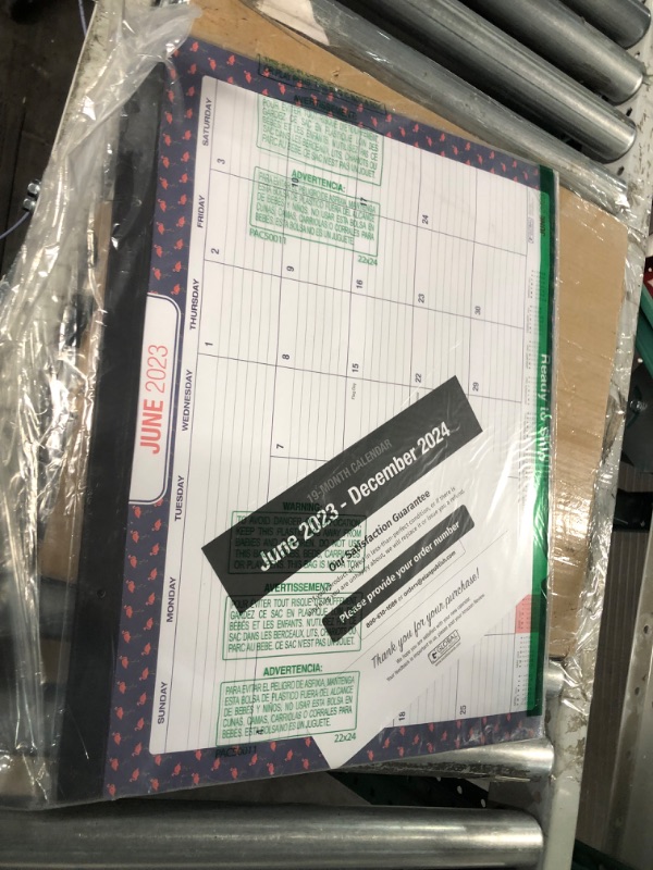 Photo 1 of Global Printed Products Desk Calendar 2024: Monthly Pages - 22"x17" - Runs Through December 2024