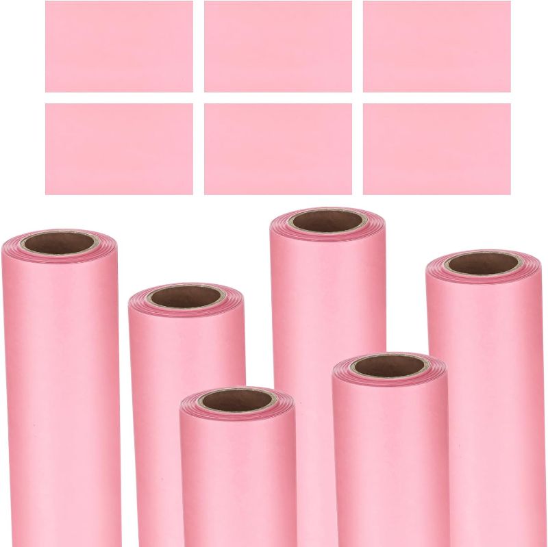 Photo 1 of 6 Pcs Arts and Crafts Paper Roll 19.7 Inches x 50 Feet for Painting Wall Decor Easel Paper Roll 