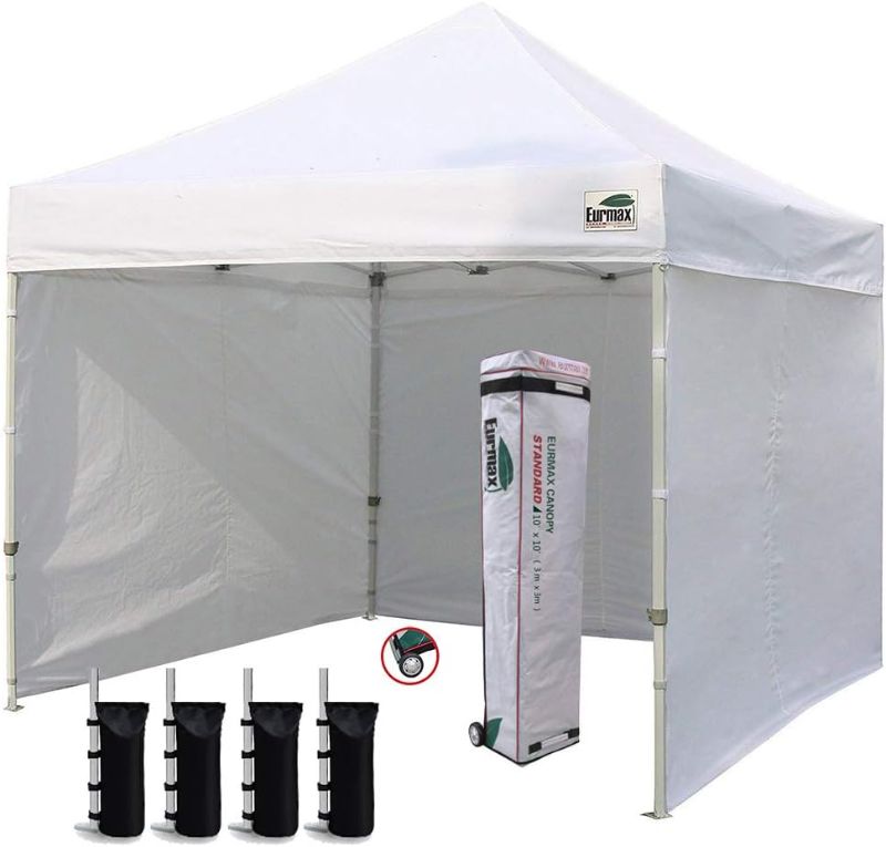 Photo 1 of ***NONREFUNDABLE - NOT FUNCTIONAL - FOR PARTS ONLY - SEE COMMENTS***
Eurmax 10'x10' Ez Pop Up Canopy Tent White, Commercial Grade