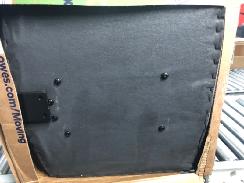 Photo 1 of (MAJOR DAMAGE/ SEE NOTES) Darkecho Office Chair Armless Desk Chair No Wheels,Thick Padded Leather Black