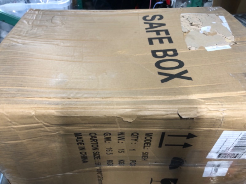 Photo 1 of **NO KEYS OR CODE ITEM IS FOR PARTS**2.4 Cub Large Home Safe Fireproof Waterproof, Anti-theft Fireproof Safe Box with Programmable Keypad, 