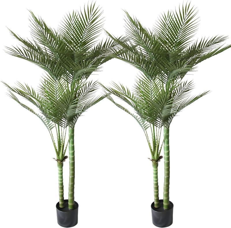 Photo 1 of ***USED***
Innoasis Artificial Palm Tree 5FT with 1 Head Large Fake Palm Plant with 15 Trunks Perfect Tall (2Pack)