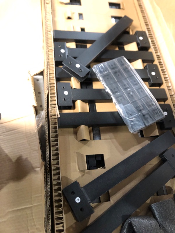 Photo 1 of **NONREFUNDABLE**FOR PARTS OR REPAIR**SEE NOTES**
Marsail Bed Frame, 14-Inch High Platform Bed with Steel Slat Support, Mattress Stoppers & Rounded Corners, 