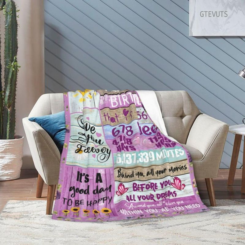 Photo 1 of ****STOCK IMAGE FOR SAMPLE****
13th Birthday Blanket for Girls - Gifts for 13 Year Old Girls 60"x50"