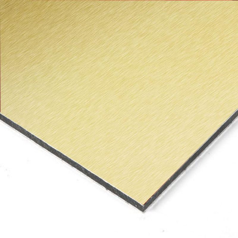 Photo 1 of ***USED - DAMAGED - SEE COMMENTS***
Falken Design Aluminium Composite Panel Brushed Gold 36 in. Square