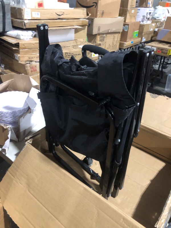 Photo 3 of ***USED - DAMAGED - SEE COMMENTS***
Amazon Basics Collapsible Folding Outdoor Utility Wagon, Black, 41.34"D x 19.88"W x 46.46"H