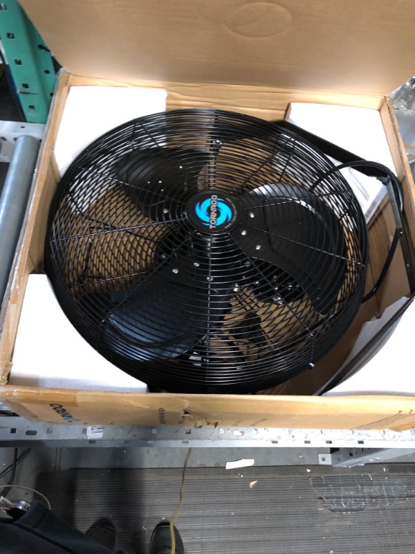 Photo 3 of **NON-REFUNDABLE** // **SALE FINAL**  PARTS ONLY***
Tornado 18 Inch Outdoor Rated IPX4 Water-Resistant High Velocity Metal Industrial Workstation Wall Mount Fan 3 Speed 4150 CFM 1/6 HP 6.6 FT Cord UL Safety Listed 18 Inch 1 Pack