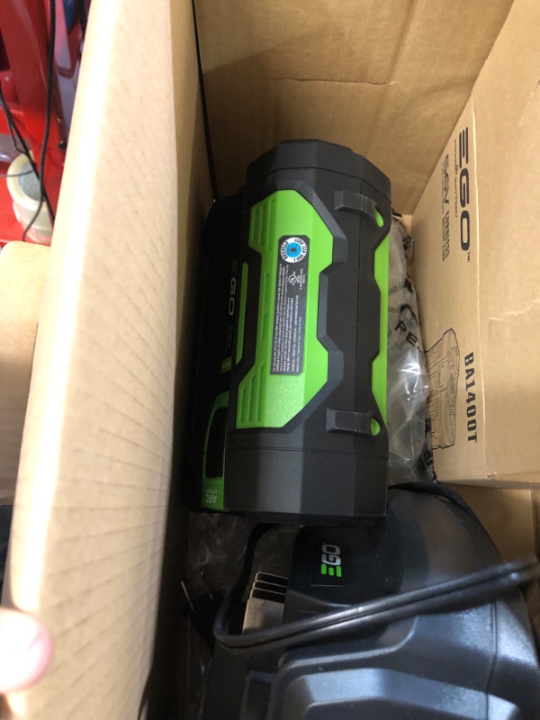Photo 5 of [FOR PARTS, ITEM ONLY COMES WITH BATTERY AND CHARGER] NONREFUNDABLE
EGO POWER+ 56-volt 615-CFM 170-MPH Battery Handheld Leaf Blower 2.5 Ah