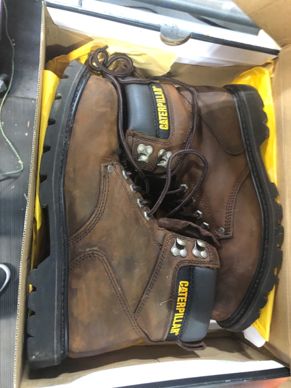 Photo 3 of (READ FULL POST) Caterpillar Men's Second Shift Steel Toe Work Boot Dark Brown 10.5 US 