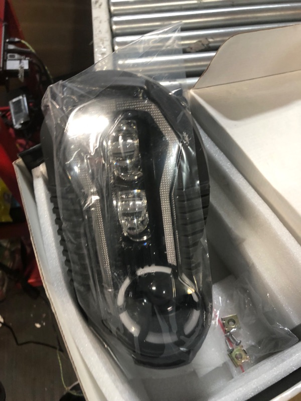 Photo 2 of E-Mark Approved LED Headlight High Low Beam with DRL LED Headlamp Assembly Compatible with BMW R1200GS 2004-2012 R1200GS Adventure 2005-2013