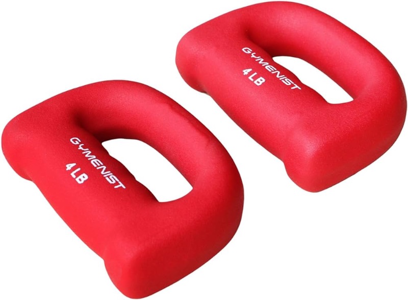 Photo 1 of GYMENIST Set of 2 Hand Shaped Neoprene Exercise Workout Jogging Walking Cardio Dumbbells Pair