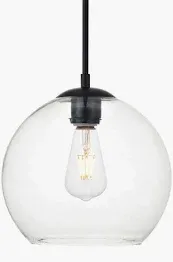 Photo 1 of 
Elegant Lighting Baxter Single Light 10" Wide Mini Pendant with Clear Glass