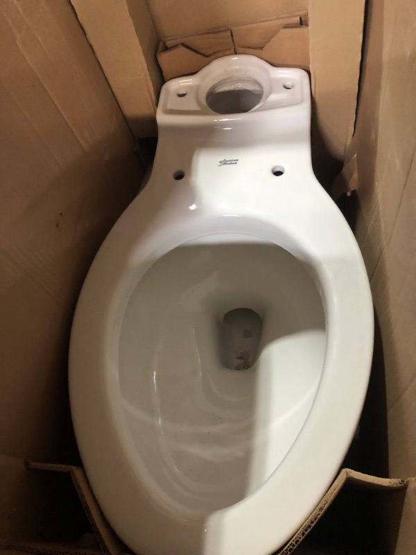 Photo 2 of *TANK MISSING* American Standard Cadet 3 Tall Height 10 in. Rough-In 2-Piece 1.28 GPF Single Flush Elongated Toilet with Slow Close Seat in White