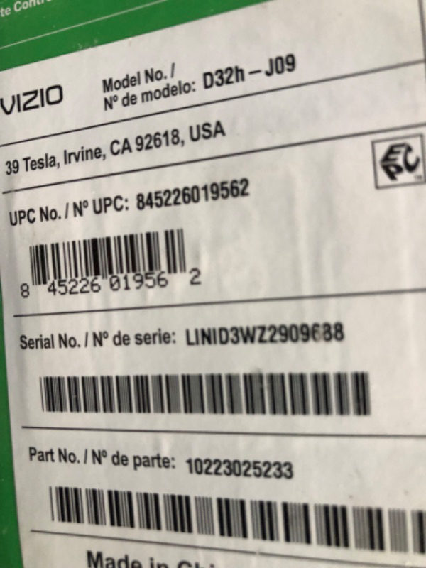 Photo 5 of * SEE NOTES* VIZIO 32-inch D-Series Full HD 720p Smart TV with Apple AirPlay and Chromecast Built-in, Alexa Compatibility, D32h-J09, 2022 Model 32 in 720p Bezel