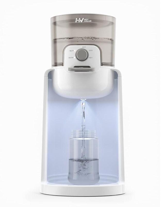 Photo 1 of 
Water Warmer, HEYVALUE Baby Bottle Warmer, Formula Maker with Night Light, 4 Temperature Control & 72H Keep Warm, Detachable Tank, Instantly Dispenses