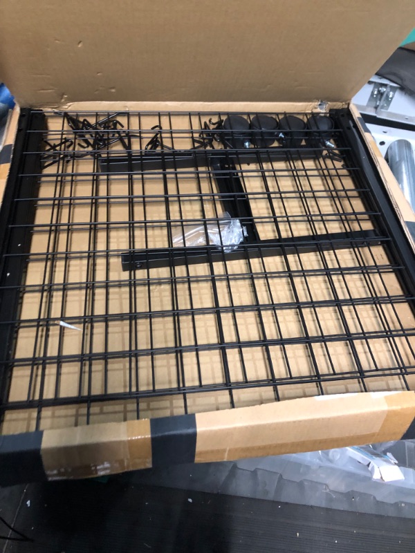 Photo 1 of 2'x 5' Three Pieces Gridwall Panels Tower with T-Base Floorstanding, Black Wire Grid Wall with Wheels Legs, Craft Fair Display Rack,Retail Display,Show Rack,Art Display Stand,Extra more 8 Pieces Hooks