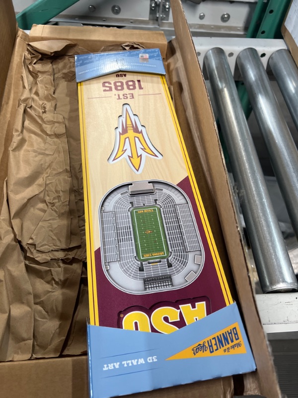 Photo 2 of YouTheFan NCAA Arizona State Sun Devils 3D Stadium 6x19 Banner - Sun Devil Stadium