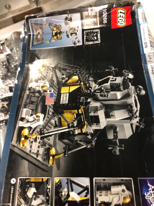 Photo 4 of *as - is non refundable* LEGO Creator Expert NASA Apollo 11 Lunar Lander 10266 Model Building Kit for Adults, 