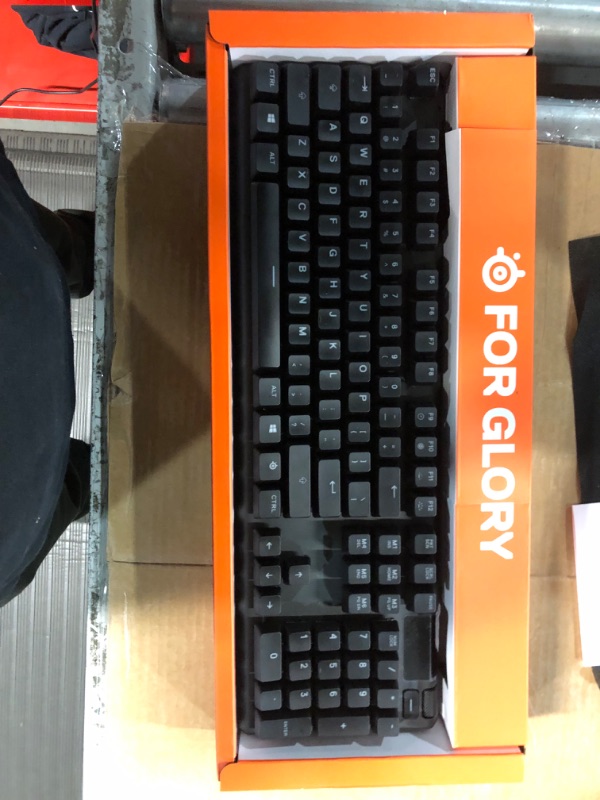 Photo 1 of SteelSeries Apex Pro Mechanical Gaming Keyboard – Adjustable Actuation Switches & Aerox 5