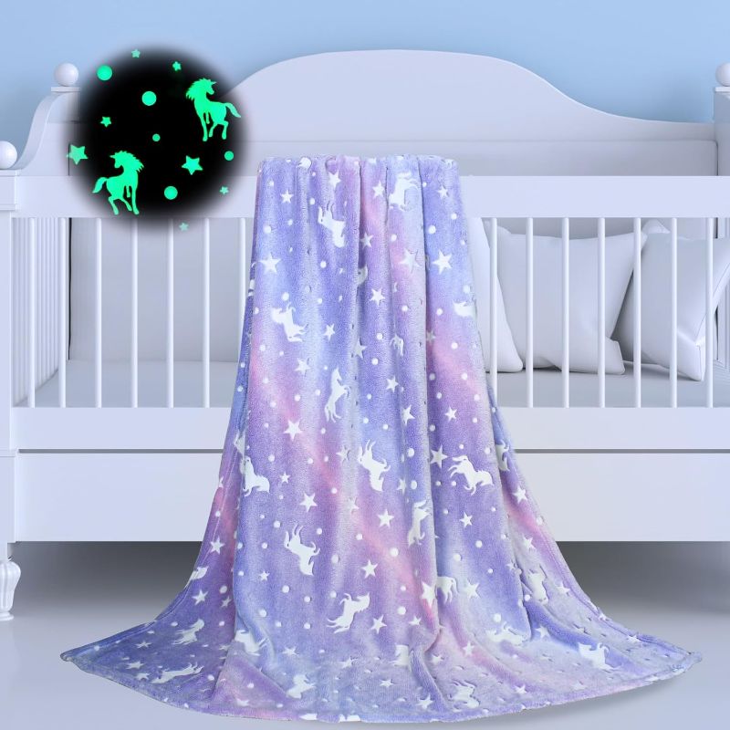 Photo 1 of Cozwiv Glow in The Dark Blanket Toddler Blanket 50”X60”