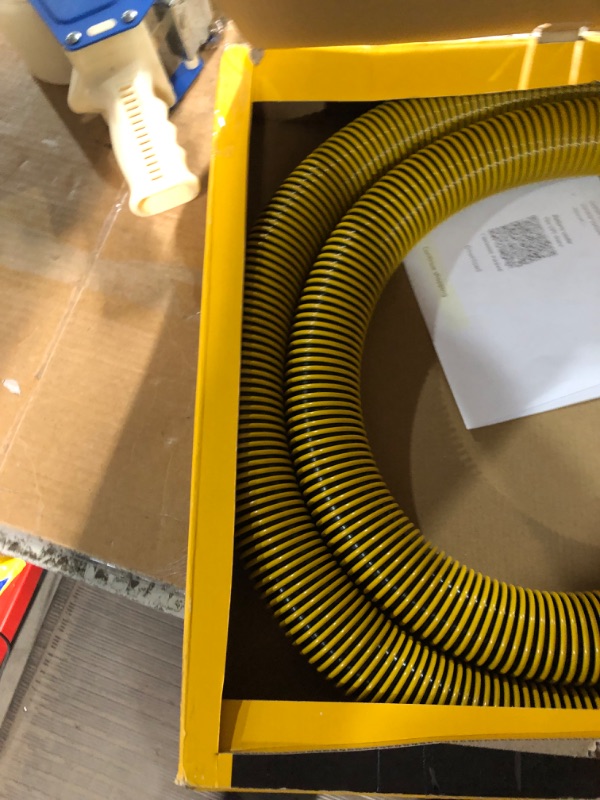 Photo 3 of DeWalt DXVA19-2500 Ultra Durable Vacuum Hose Shop Vacuum Accessories 1-7/8", Yellow