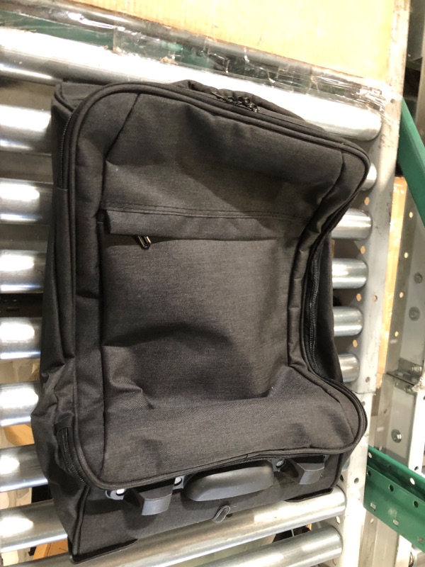 Photo 1 of ***USED***Travigo 20" Collapsible Carry On Luggage Two-Tone Polyester 900D Black