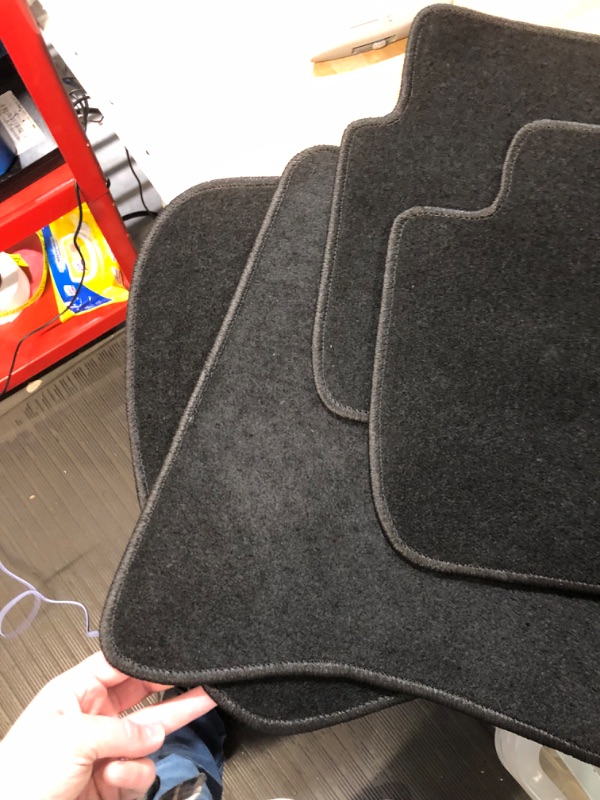 Photo 1 of Floor Mats Compatible with 1998-2006 BMW 3 Series E46, Nylon Black Let Right Front Rear 4PCS Set Carpet