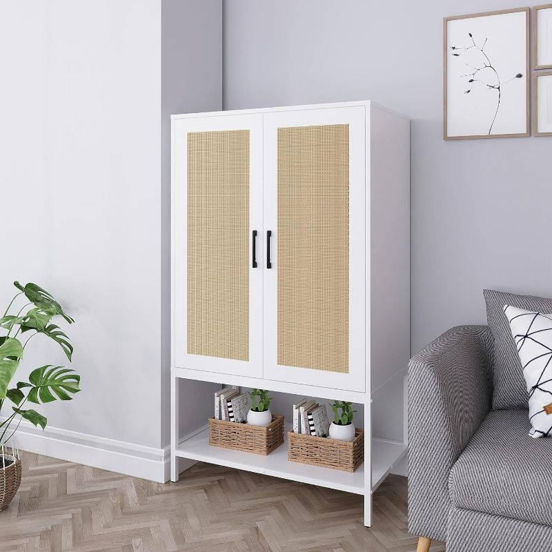 Photo 1 of (READ FULL POST) Gyger Wardrobe Closet with 2 Doors?Rattan Bedroom Armoires 