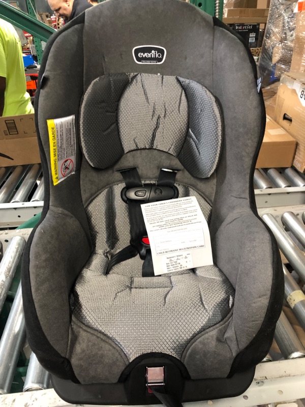 Photo 3 of (READ FULL POST) Evenflo Tribute LX Harness Convertible Car Seat, Solid Print Gray