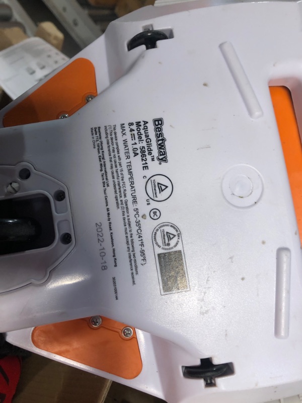 Photo 1 of Bestway Flowclear AquaGlide Automatic Pool Cleaning Robot | Robotic Vacuum Cleaner Features Cordless, Rechargeable Battery | Designed for Flat-Bottom Above Ground and Inground Swimming Pools