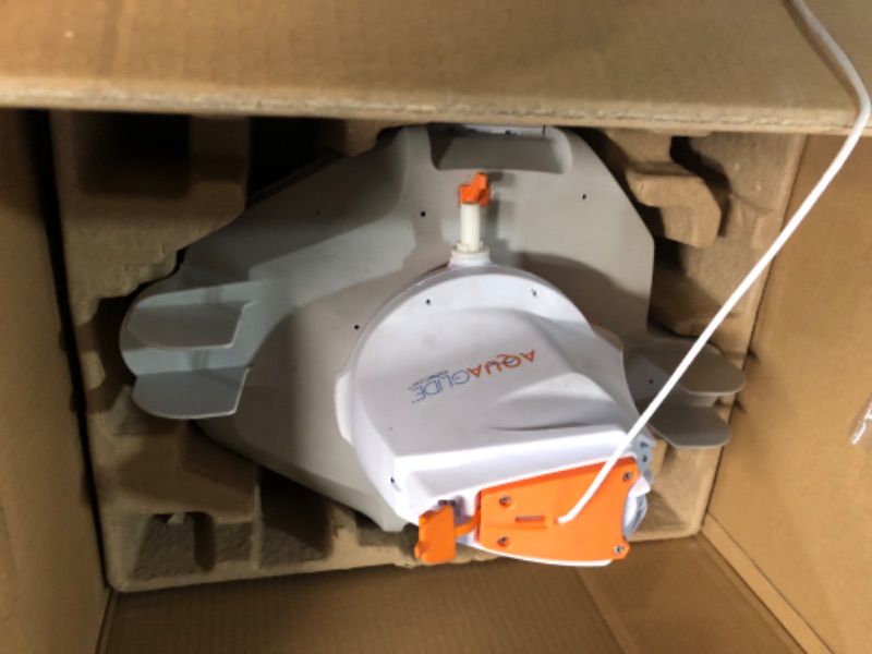 Photo 1 of Bestway Flowclear AquaGlide Automatic Pool Cleaning Robot | Robotic Vacuum Cleaner Features Cordless, Rechargeable Battery | Designed for Flat-Bottom Above Ground and Inground Swimming Pools