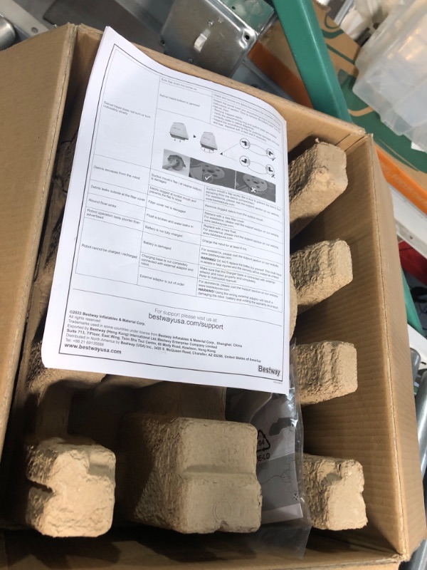 Photo 1 of Bestway Flowclear AquaGlide Automatic Pool Cleaning Robot | Robotic Vacuum Cleaner Features Cordless, Rechargeable Battery | Designed for Flat-Bottom Above Ground and Inground Swimming Pools